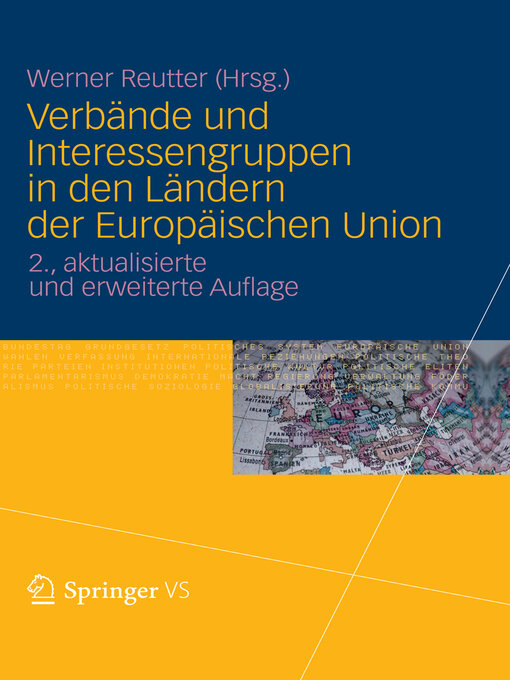 Title details for Verbände und Interessengruppen in den Ländern der Europäischen Union by Werner Reutter - Available